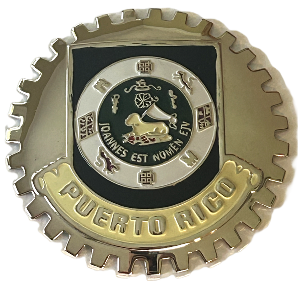 PUERTO RICO CREST CAR GRILLE BADGE EMBLEM -
