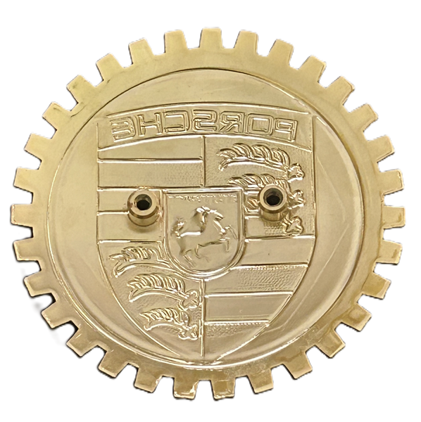 VINTAGE PORSCHE CAR GRILLE BADGE EMBLEM