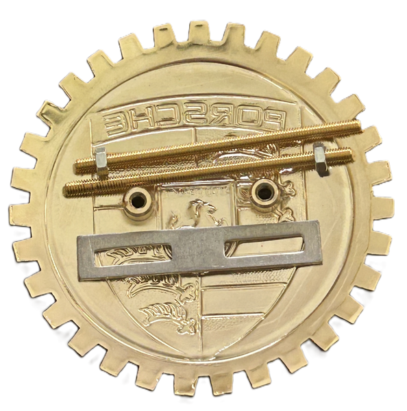 VINTAGE PORSCHE CAR GRILLE BADGE EMBLEM