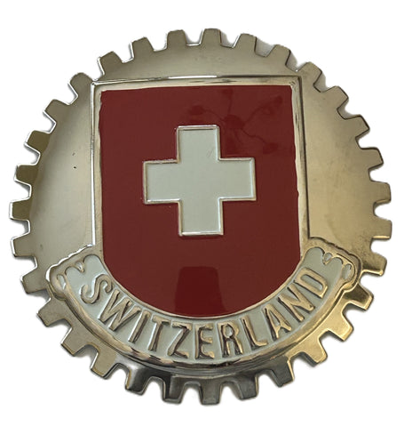 SWITZERLAND FLAG CAR GRILLE BADGE EMBLEM – Classic Auto Spares