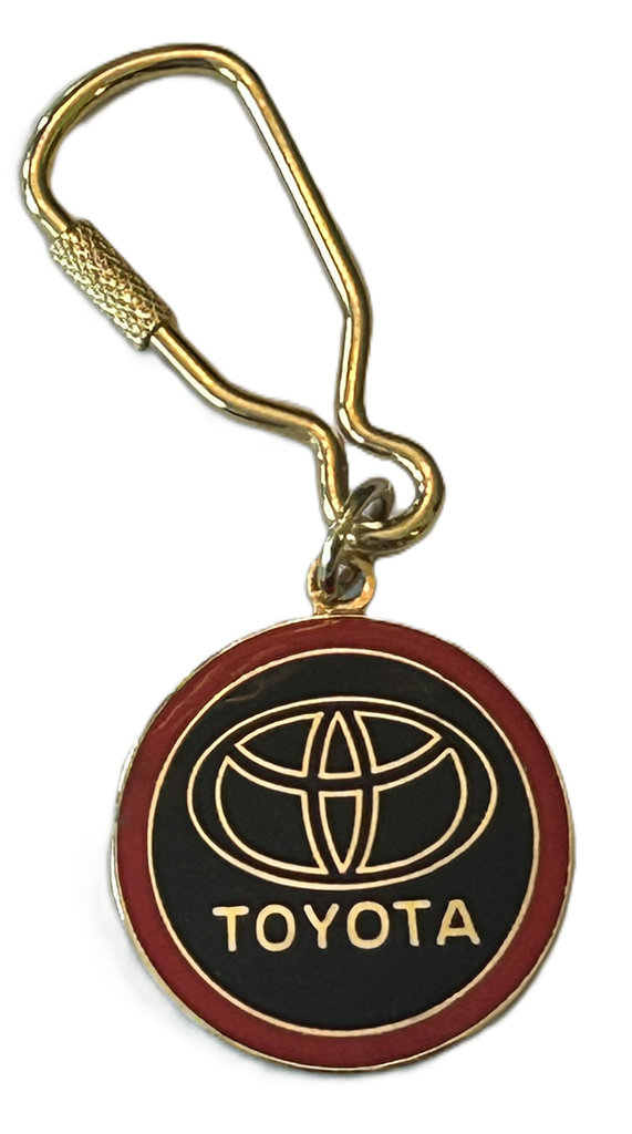 Toyota Keychain Metal with Gold Fastener