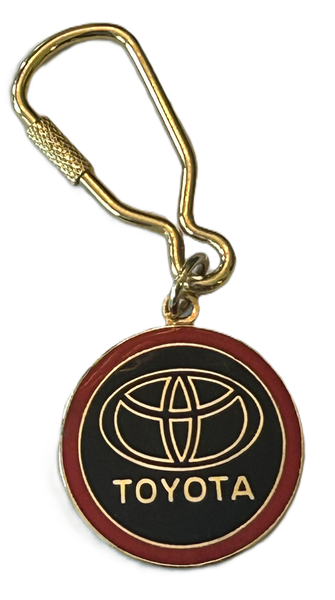 Toyota Keychain Metal with Gold Fastener