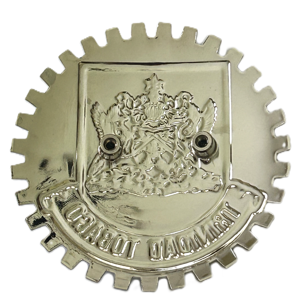TRINIDAD AND TOBAGO COAT OF ARMS CREST CAR GRILLE BADGE EMBLEM