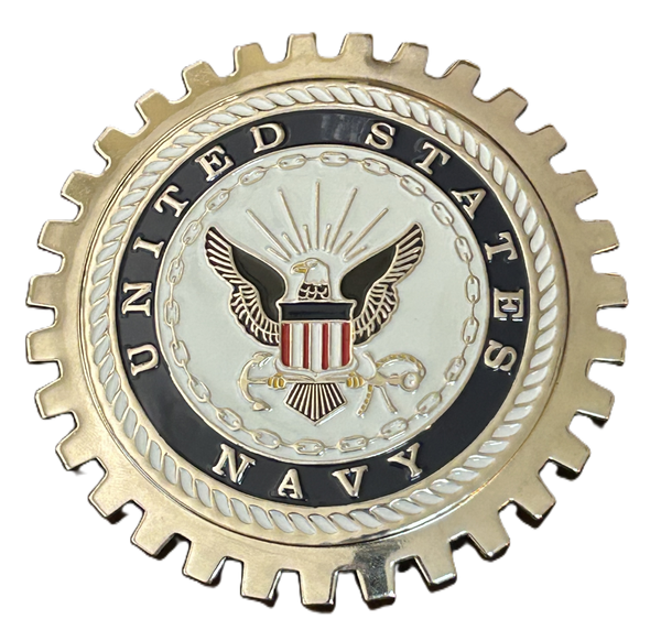 UNITED STATES NAVY CAR GRILLE BADGE EMBLEM MILITARY
