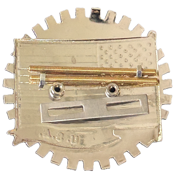 UNITED STATES FLAG CAR GRILLE BADGE EMBLEM - AMERICAN FLAG CAR BADGE