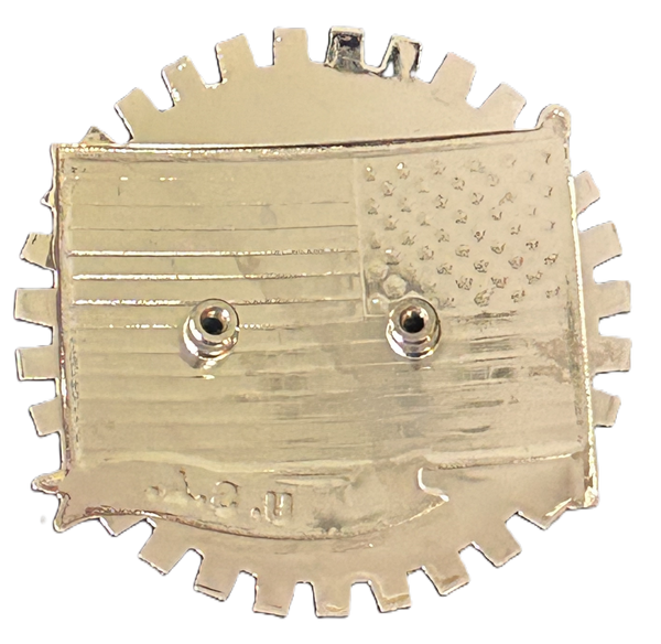 AMERICAN FLAG ( USA ) AUTOMOBILE GRILLE BADGE EMBLEM