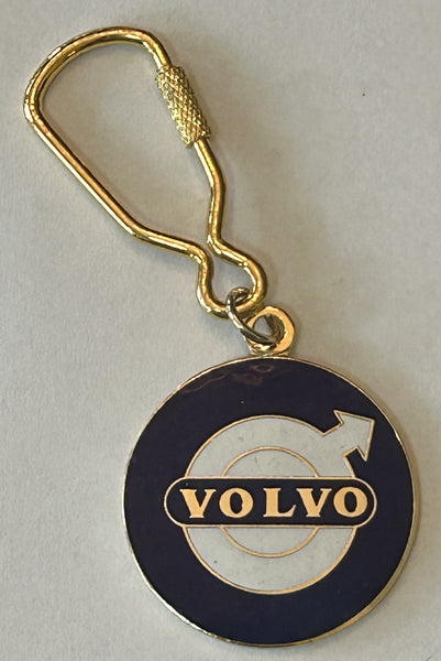 Volvo Keychain Metal with Gold Fastener