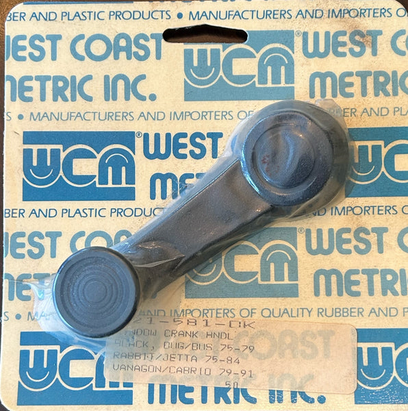 VW WINDOW CRANK HANDLE BLACK 321 837 581