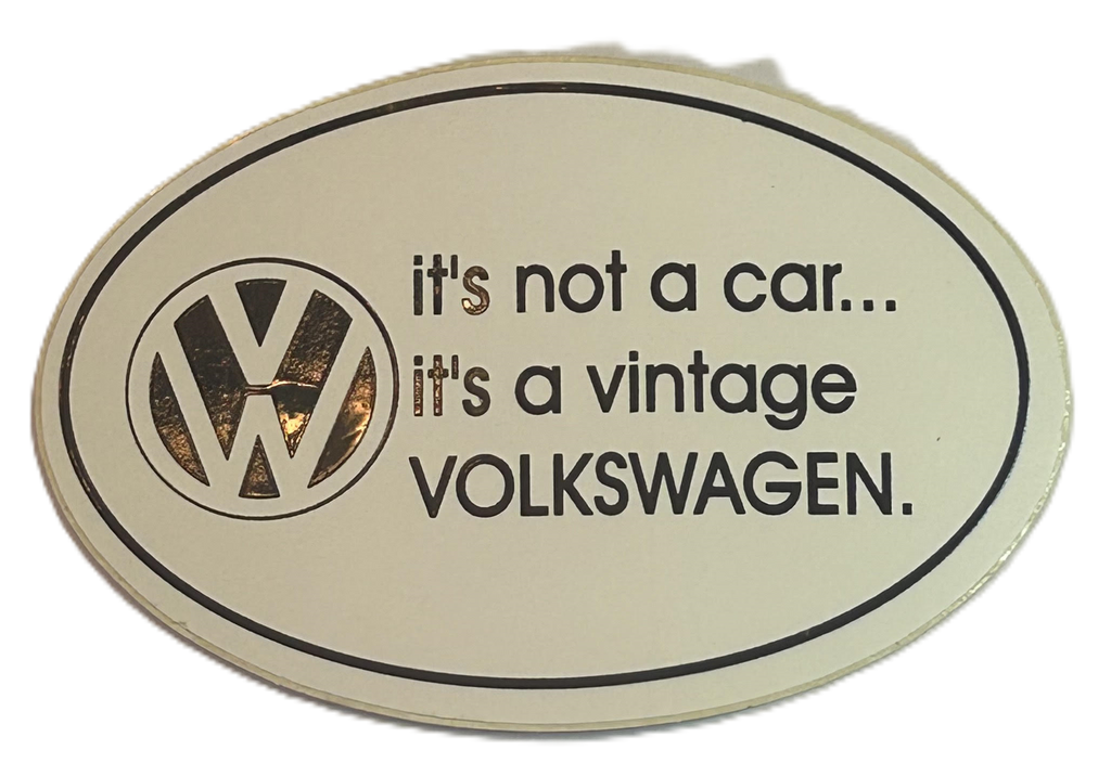 It's not a car it's a Vintage Volkswagen Decal 3 inch x 2 inch