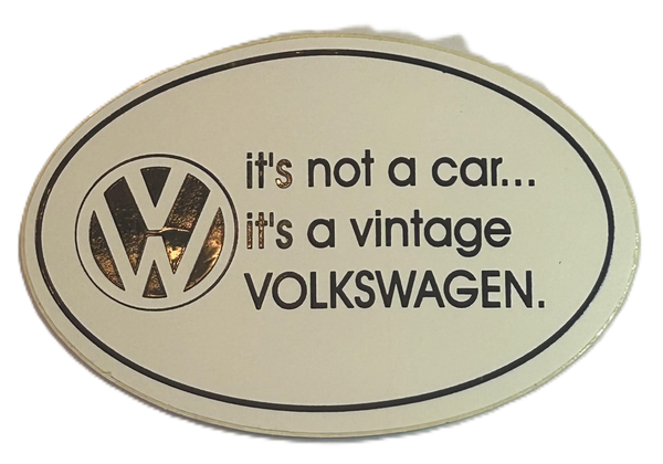 It's not a car it's a Vintage Volkswagen Decal 3 inch x 2 inch
