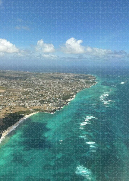 Aerial View of Caribbean Island Ocean - Puzzle