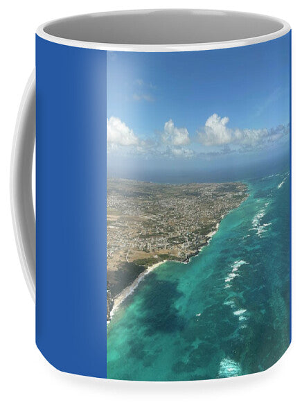 Aerial View of Caribbean Island Ocean - Mug