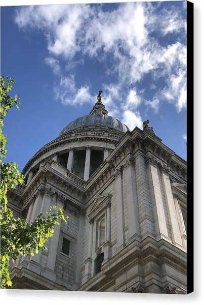 Architectural Dome Against Blue Sky - Canvas Print