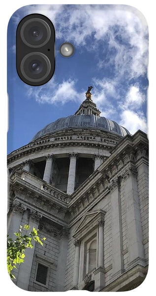 Architectural Dome Against Blue Sky - Phone Case