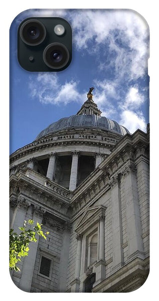 Architectural Dome Against Blue Sky - Phone Case