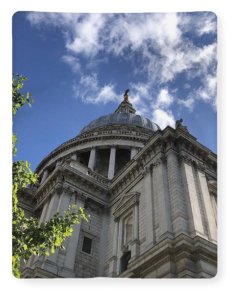 Architectural Dome Against Blue Sky - Blanket