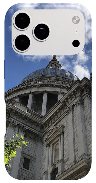 Architectural Dome Against Blue Sky - Phone Case