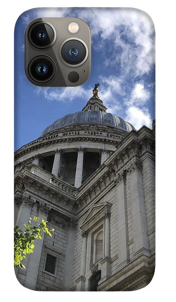 Architectural Dome Against Blue Sky - Phone Case