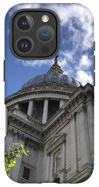 Architectural Dome Against Blue Sky - Phone Case