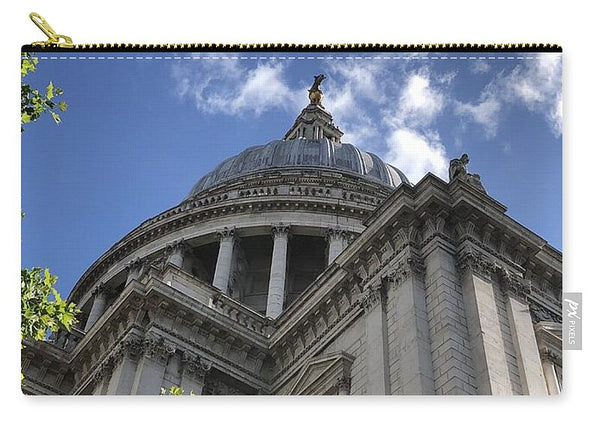 Architectural Dome Against Blue Sky - Zip Pouch