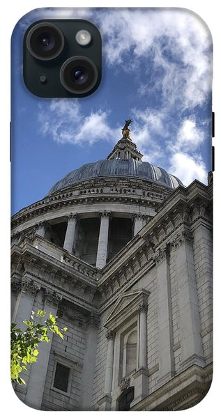 Architectural Dome Against Blue Sky - Phone Case