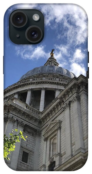 Architectural Dome Against Blue Sky - Phone Case