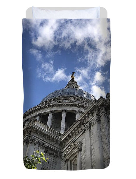 Architectural Dome Against Blue Sky - Duvet Cover