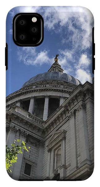 Architectural Dome Against Blue Sky - Phone Case