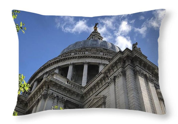 Architectural Dome Against Blue Sky - Throw Pillow