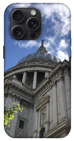 Architectural Dome Against Blue Sky - Phone Case