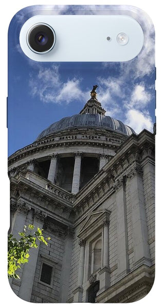 Architectural Dome Against Blue Sky - Phone Case