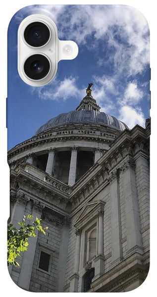 Architectural Dome Against Blue Sky - Phone Case