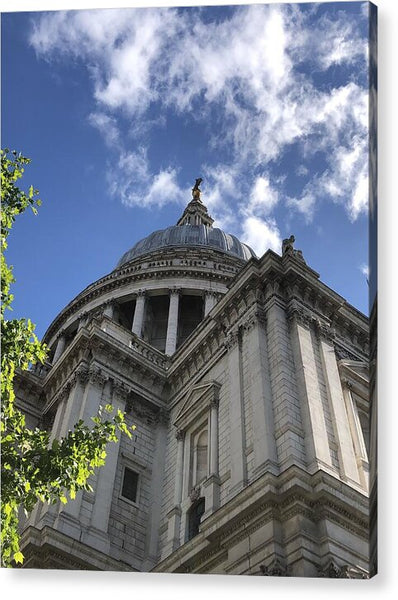 Architectural Dome Against Blue Sky - Acrylic Print