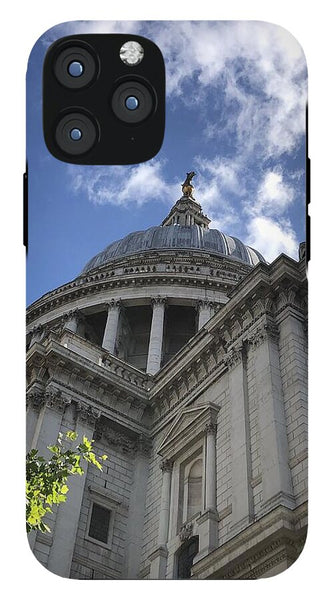 Architectural Dome Against Blue Sky - Phone Case
