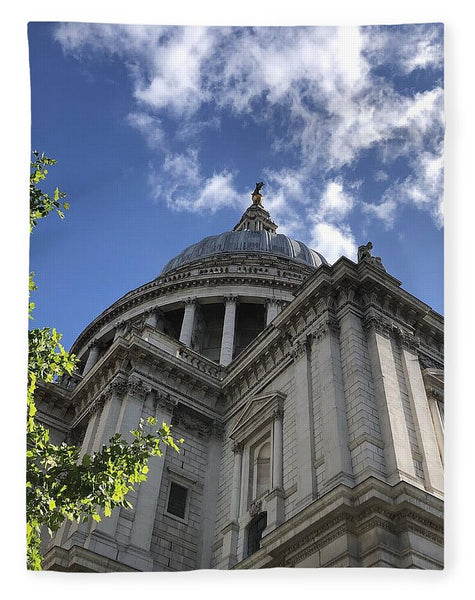 Architectural Dome Against Blue Sky - Blanket