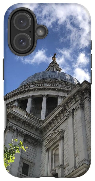Architectural Dome Against Blue Sky - Phone Case