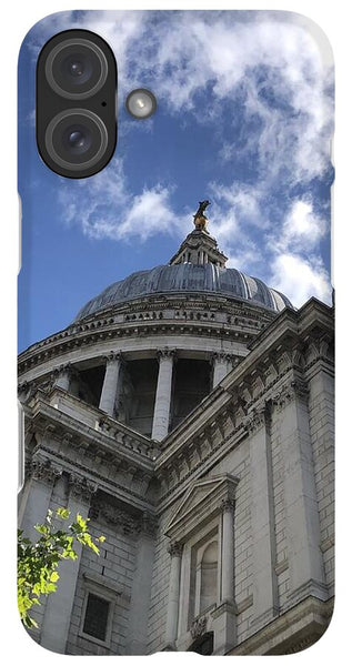 Architectural Dome Against Blue Sky - Phone Case
