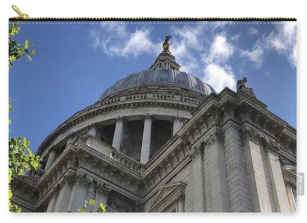 Architectural Dome Against Blue Sky - Zip Pouch