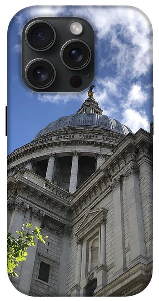 Architectural Dome Against Blue Sky - Phone Case