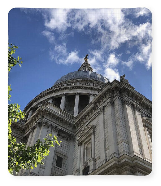 Architectural Dome Against Blue Sky - Blanket
