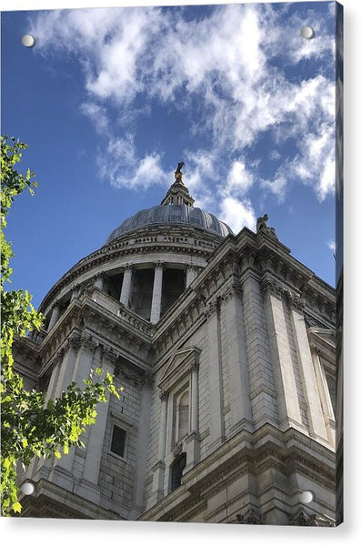 Architectural Dome Against Blue Sky - Acrylic Print
