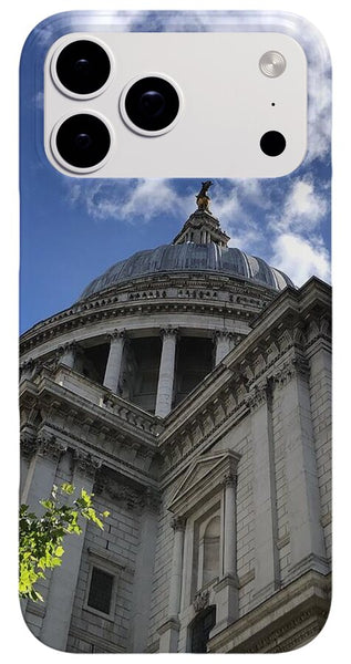 Architectural Dome Against Blue Sky - Phone Case