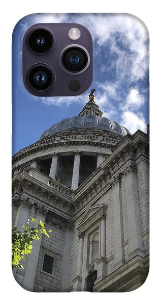 Architectural Dome Against Blue Sky - Phone Case