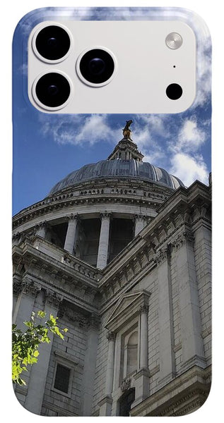 Architectural Dome Against Blue Sky - Phone Case