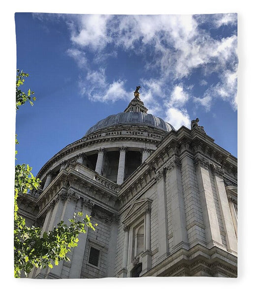 Architectural Dome Against Blue Sky - Blanket