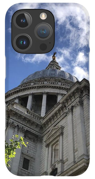 Architectural Dome Against Blue Sky - Phone Case