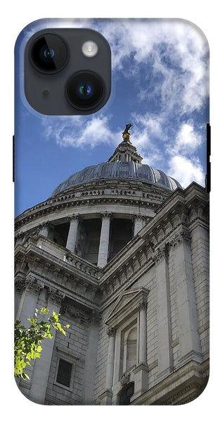 Architectural Dome Against Blue Sky - Phone Case