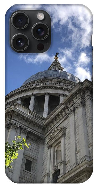 Architectural Dome Against Blue Sky - Phone Case