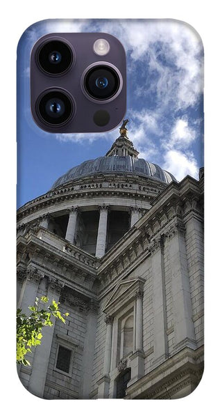 Architectural Dome Against Blue Sky - Phone Case