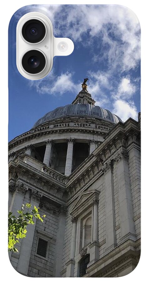 Architectural Dome Against Blue Sky - Phone Case